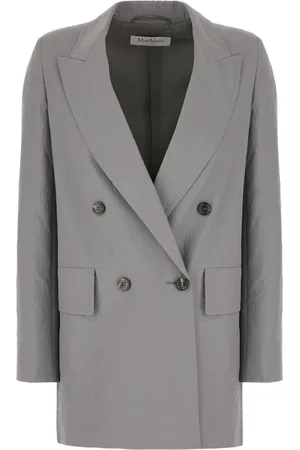 Max Mara Dames, Mantels, Grijs, Maat: L