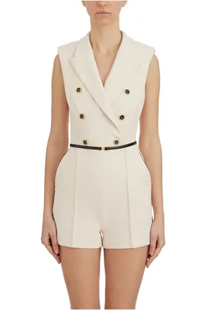 Elisabetta Franchi Dames, Jumpsuits & Playsuits, Wit, Maat: S