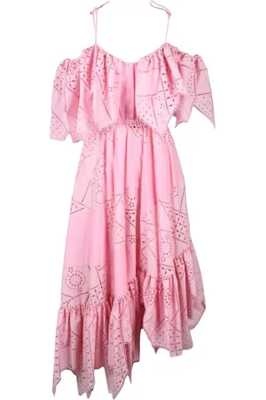 Msgm Dames, Jurken, Roze, Maat: XS Katoen