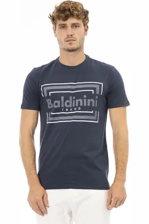 BALDININI Heren, Tops, Blauw, Maat: S Katoen