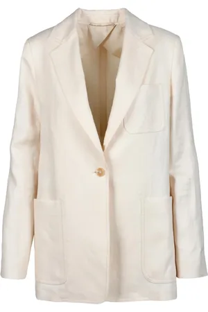 Max Mara Dames, Jassen, Geel, Maat: S Linnen