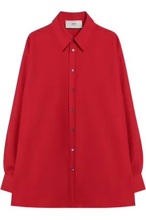 Ami Dames, Blouses & Shirts, Rood, Maat: S Wol