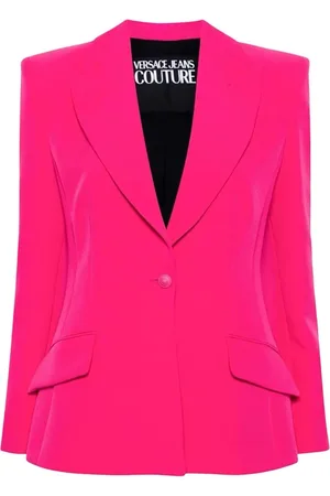 VERSACE Dames, Jassen, Roze, Maat: L Leer