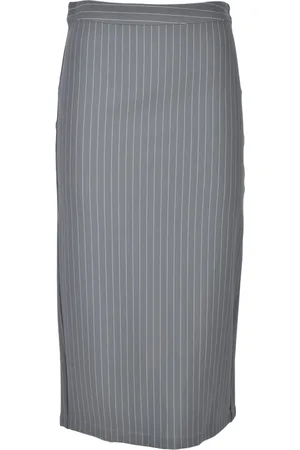 Patrizia Pepe Dames, Rokken, Grijs, Maat: M Viscose