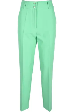 ACCESS FASHION Dames, Broeken, Groen, Maat: XL Spandex
