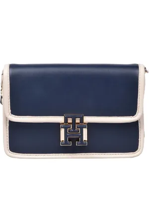 Tommy Hilfiger Dames, Tassen, Blauw, Maat: ONE Size Leer