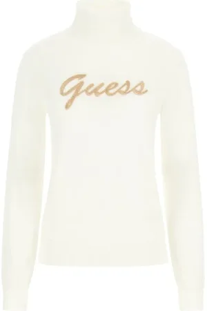 Guess Dames, Truien, Wit, Maat: S Wol