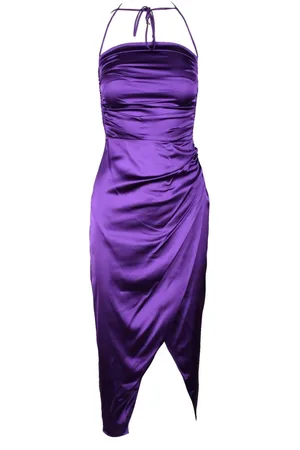Patrizia Pepe Dames, Jurken, Paars, Maat: M Viscose