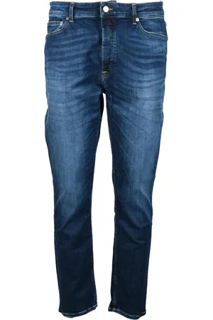 DEPARTMENT FIVE Heren, Jeans, Blauw, Maat: W36 Katoen