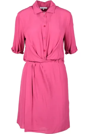 Patrizia Pepe Dames, Jurken, Roze, Maat: 2XS Viscose