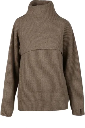 Calvin Klein Dames, Truien, Bruin, Maat: 2XS Wol