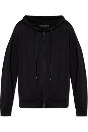 EA7 Dames, Sweatshirts & Hoodies, Zwart, Maat: M Viscose