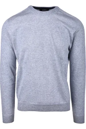 ALPHA STUDIO Heren, Truien, Blauw, Maat: L Wol