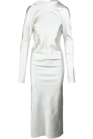 Sportmax Dames, Jurken, Wit, Maat: XS Polyamide