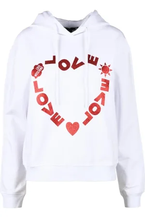Moschino Dames, Sweatshirts & Hoodies, Wit, Maat: S Katoen