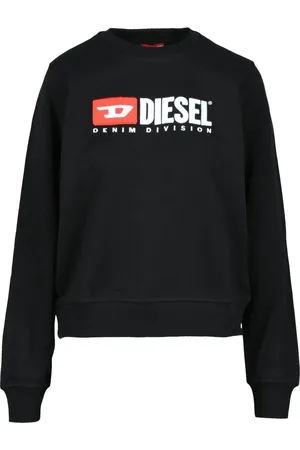 Diesel Dames, Sweatshirts & Hoodies, Zwart, Maat: S Katoen