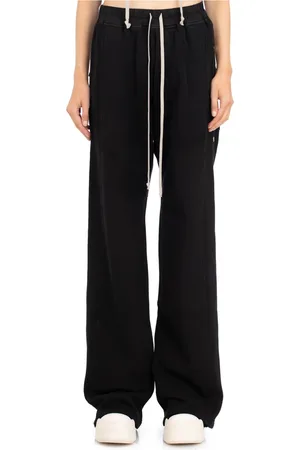 Rick Owens Dames, Broeken, Zwart, Maat: XS Fleece