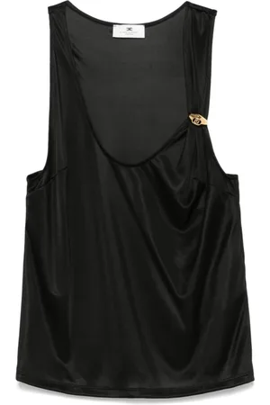 Elisabetta Franchi Dames, Tops, Zwart, Maat: L