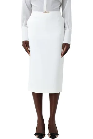 Elisabetta Franchi Dames, Rokken, Wit, Maat: M