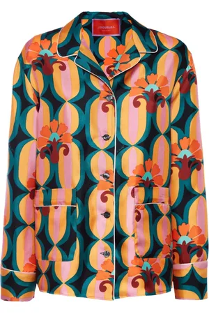 La DoubleJ Dames, Blouses & Shirts, Veelkleurig, Maat: S Zijde