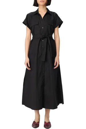 Dondup Dames, Jurken, Zwart, Maat: XS Katoen