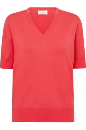 Freequent Dames, Truien, Rood, Maat: M Viscose