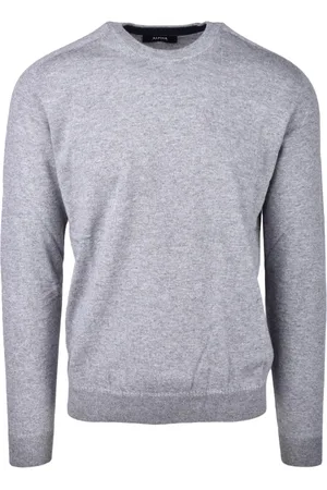 ALPHA STUDIO Heren, Truien, Grijs, Maat: XL Wol