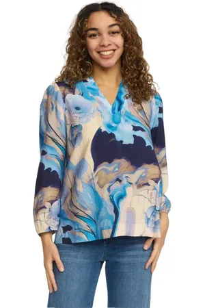 2-Biz Dames, Blouses & Shirts, Veelkleurig, Maat: XL Nylon