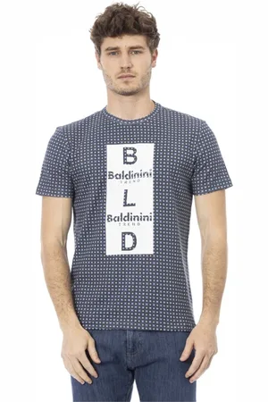 BALDININI Heren, Tops, Blauw, Maat: S Katoen