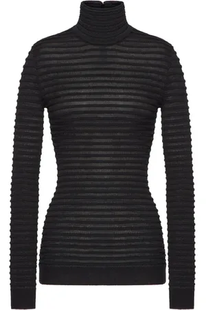 VALENTINO GARAVANI Dames, Truien, Zwart, Maat: L Wol