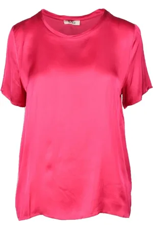 Think! Dames, Blouses & Shirts, Roze, Maat: M Viscose