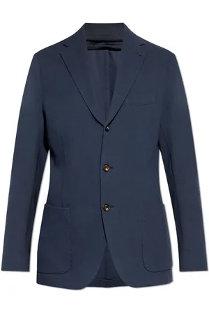ELEVENTY Heren, Jassen, Blauw, Maat: M Katoen