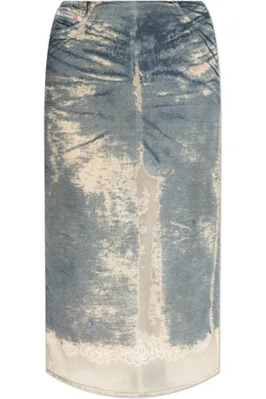 Diesel Dames, Rokken, Blauw, Maat: W28 Denim