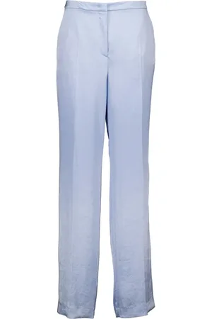 Marc Cain Dames, Broeken, Blauw, Maat: 2XL