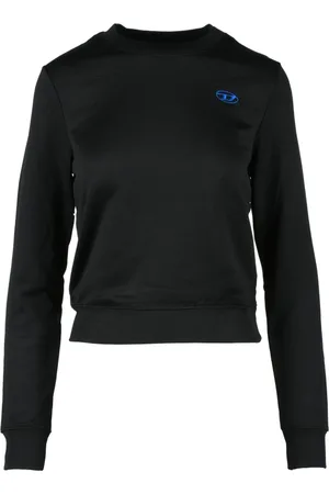 Diesel Dames, Sweatshirts & Hoodies, Zwart, Maat: M Katoen