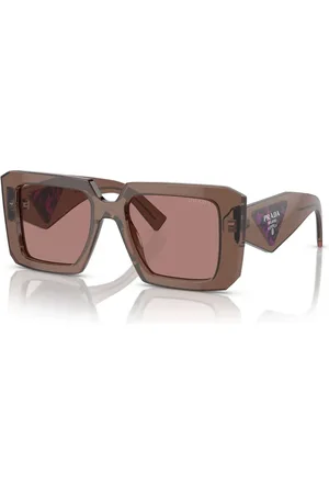 Prada Dames, Accessoires, Bruin, Maat: 51 MM