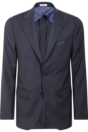 Boglioli Heren, Jassen, Blauw, Maat: M Wol
