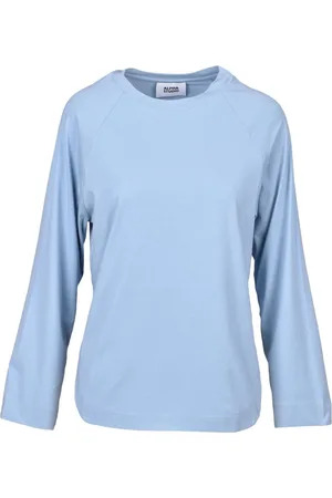 ALPHA STUDIO Dames, Tops, Blauw, Maat: S Katoen