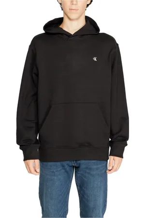 Calvin Klein Heren, Sweatshirts & Hoodies, Zwart, Maat: L Katoen
