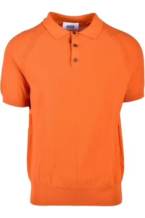 ALPHA STUDIO Heren, Tops, Oranje, Maat: L Katoen