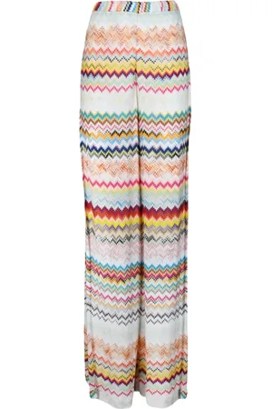 Missoni Dames, Broeken, Veelkleurig, Maat: S Leer