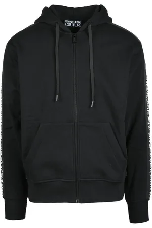 VERSACE Heren, Sweatshirts & Hoodies, Zwart, Maat: XS Katoen