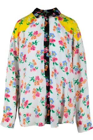 Msgm Dames, Blouses & Shirts, Veelkleurig, Maat: 3XS Viscose