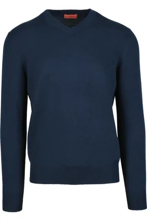 BALLANTYNE Heren, Truien, Blauw, Maat: M Kasjmier