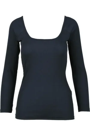 ALPHA STUDIO Dames, Tops, Blauw, Maat: S Katoen