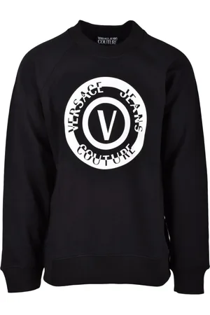 VERSACE Heren, Sweatshirts & Hoodies, Zwart, Maat: XL Katoen