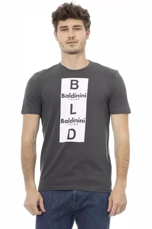 BALDININI Heren, Tops, Grijs, Maat: XS Katoen