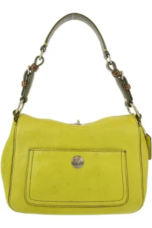 Coach Dames, Pre-owned, Geel, Maat: ONE Size Leer