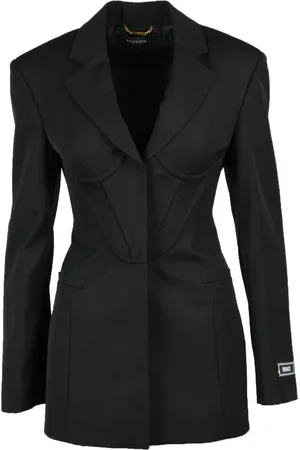 VERSACE Dames, Jassen, Zwart, Maat: XS Wol