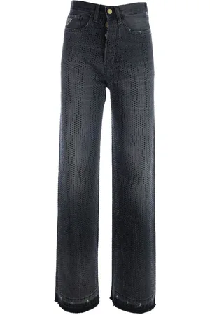 Lois Dames, Jeans, Zwart, Maat: W26 Denim